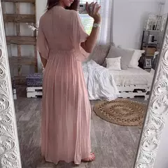 Saida de praia, cobertura longo cardigan renda