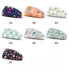 Imagem do Bandana de ioga com estampa floral para mulheres, bandana vintage para meninas,