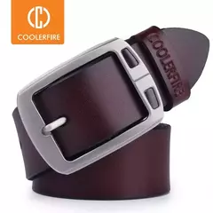 Cintos de couro cowboy marca de cinta de luxo couro genuino