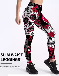 Qickitout 12% elastano moda dos desenhos sorvetes animados deus cavalo crânios