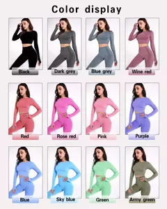 2/3/5 pçs sem costura conjunto de yoga