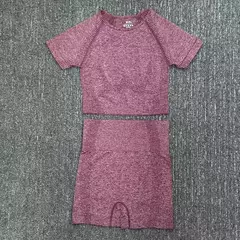 Conjunto sem costura feminino para ioga, roupa esportiva com manga longa - Smartshopstores Boutique
