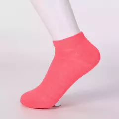 7 pares meias femininas de algodão confortáveis cor sólida na internet