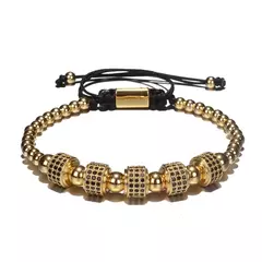Imagem do Luxo Roman Royal Classic pulseira de aço inoxidável, pulseiras titânio, masculino