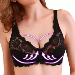 Sutiã fino de renda, tamanho grande, plus size na internet