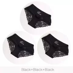 Conjuntos de Calcinhas para Mulheres, Roupa Interior Sem Costura 3PÇS TAMANHOS L-XXXL