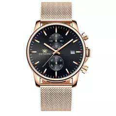 POEDAGAR-Relógio esportivo de quartzo luminoso impermeável masculino com data, - comprar online