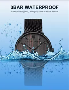 Imagem do Relogio moda design aço inoxidável à prova d´água