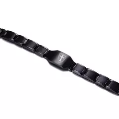 Pulseira magnética masculina, fibra de carbono, saúde e energia, 12mm - comprar online