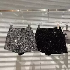 Shorts feminino lantejoulas brilhantes TAMANHO S-XL