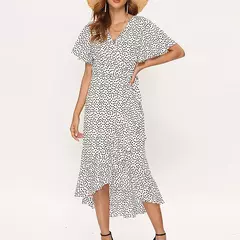 Maxi vestido impressão floral longo - comprar online