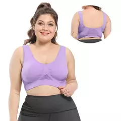 Sutiã sem costura, acolchoado, Plus Size