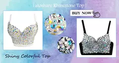 Bustiê topo strass pérolas partywear glitte - loja online