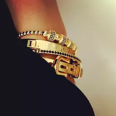 Luxo Roman Royal Classic pulseira de aço inoxidável, pulseiras titânio, masculino - comprar online
