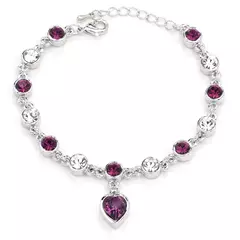 Moda Pulseiras femininas, safira azul, alta qualidade