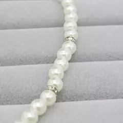 Conjunto de joias, elegante, festa de casamento, colar de pérolas