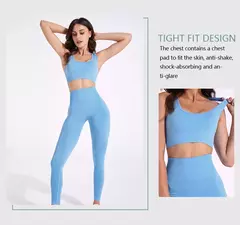 2/3/5 pçs sem costura conjunto de yoga - comprar online