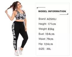 Imagem do Terno de ioga para mulheres, roupas esportivas, plus size