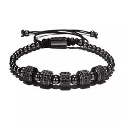 Luxo Roman Royal Classic pulseira de aço inoxidável, pulseiras titânio, masculino - comprar online