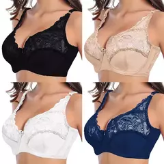 Sutiã fino de renda, tamanho grande, plus size - loja online