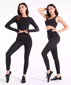 2/3/5 pçs sem costura feminino conjunto de yoga treino roupas esportivas na internet