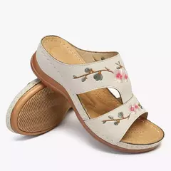 Sandálias femininas plataforma flor colorida - Smartshopstores Boutique