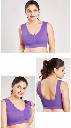 Sutiãs sem costura, algodão respirável, almofadada, Plus Size 5XL-6XL - Smartshopstores Boutique