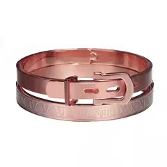Luxo Roman Royal Classic pulseira de aço inoxidável, pulseiras titânio, masculino