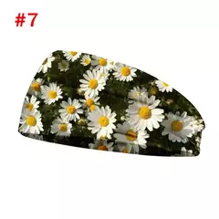 Bandana de ioga com estampa floral para mulheres, bandana vintage para meninas, - Smartshopstores Boutique