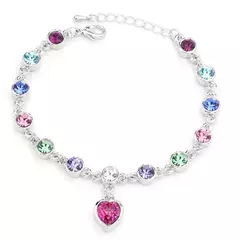 Moda Pulseiras femininas, safira azul, alta qualidade - loja online