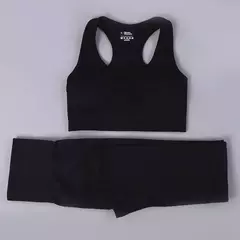 Conjunto sem costura feminino para ioga, roupa esportiva com manga longa na internet