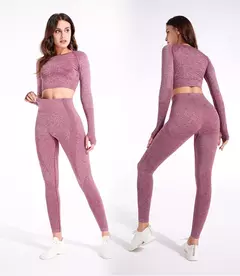 2/3/5 pçs sem costura feminino conjunto de yoga treino roupas esportivas na internet