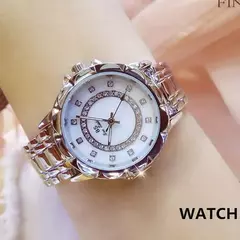 Relógio de pulso feminino diamante strass, elegante - loja online