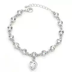 Moda Pulseiras femininas, safira azul, alta qualidade na internet
