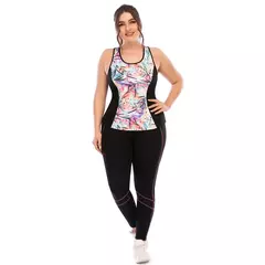 Terno de ioga para mulheres, roupas esportivas, plus size