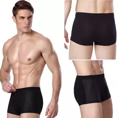 Cueca Boxer masculina de fibra de bambu, shorts grandes Plus Size, XXXXL, 5Xl, 6XL, 7XL, 8XL, 4cs - comprar online