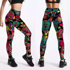 Qickitout 12% elastano moda dos desenhos sorvetes animados deus cavalo crânios na internet