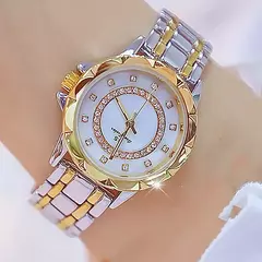 Relógio de pulso feminino diamante strass, elegante - comprar online