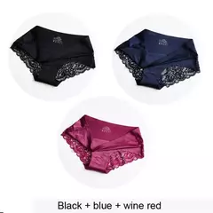 Conjuntos de Calcinhas para Mulheres, Roupa Interior Sem Costura 3PÇS TAMANHOS L-XXXL - loja online