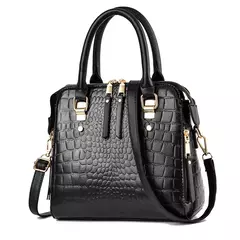 Bolsa padrão crocodilo, couro PU, bolsa de ombro - Smartshopstores Boutique