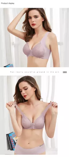 Sutiãs de renda, sem costura, fechamento frontal, Plus Size - Smartshopstores Boutique