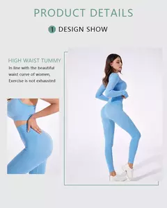 2/3/5 pçs sem costura conjunto de yoga