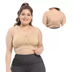 Sutiã sem costura, acolchoado, Plus Size