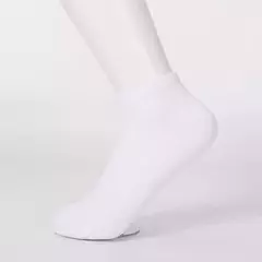 7 pares meias femininas de algodão confortáveis cor sólida - comprar online