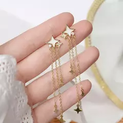 Brinco de Luxo Banhado 14K Folhas de Ouro Real Brinco, Delicado Micro Incrustado na internet