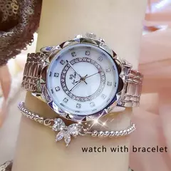 Relógio de pulso feminino diamante strass, elegante - comprar online