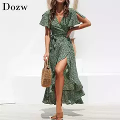 Imagem do Maxi vestido impressão floral longo