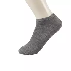 7 pares meias femininas de algodão confortáveis cor sólida - comprar online