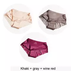 Conjuntos de Calcinhas para Mulheres, Roupa Interior Sem Costura 3PÇS TAMANHOS L-XXXL - comprar online