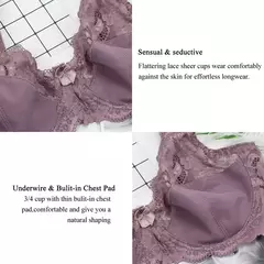 Sutiã fino de renda, tamanho grande, plus size - comprar online
